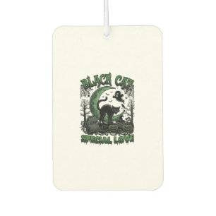 Black Cat Special Love Haloween Crescent Moon Ghos Air Freshener