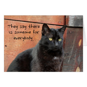 Black Cat Special Someone Card