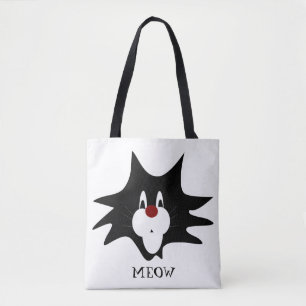 Black Cat Splat Tote Bag