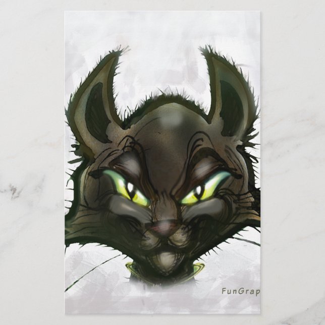 Black Cat Stationery (Front)