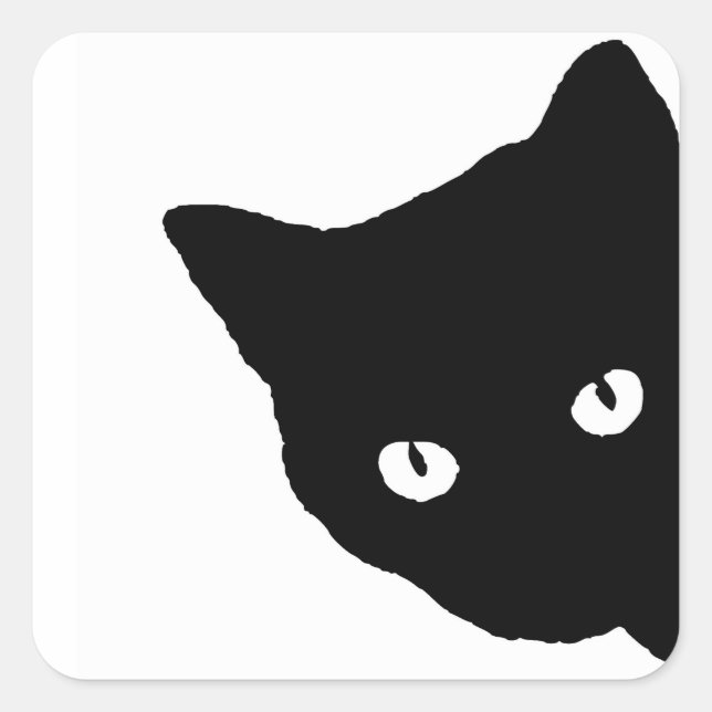 Black Cat Stickers (Front)