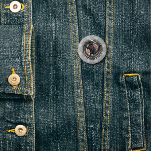 Black Cat Sunset: A Voyage to THRIVE 1 Inch Round Button