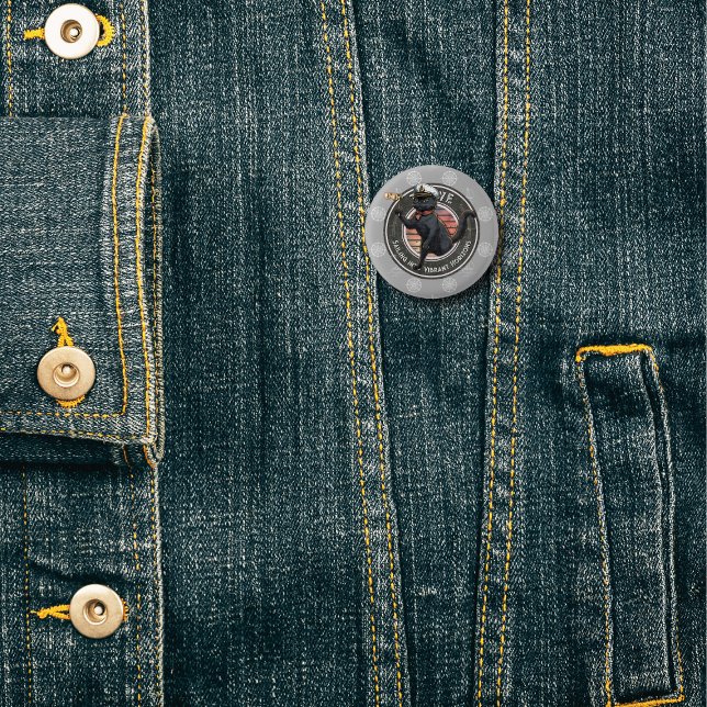 Black Cat Sunset: A Voyage to THRIVE 1 Inch Round Button (Black Cat Sunset: A Voyage to THRIVE 1 Inch Round Button)