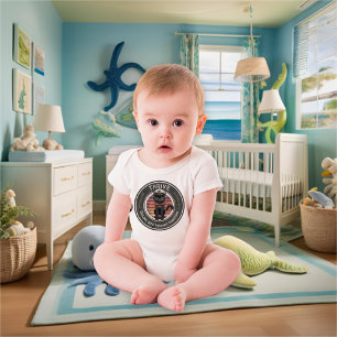 Black Cat Sunset: A Voyage to THRIVE Baby Bodysuit