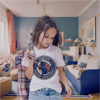 Black Cat Sunset: A Voyage to THRIVE Kids' T-Shirt