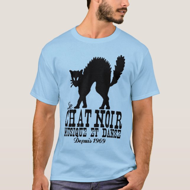 Black Cat T Shirt (Front)