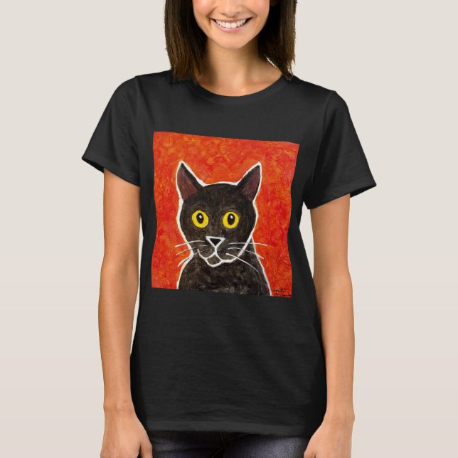 Black Cat T-Shirt (Front)
