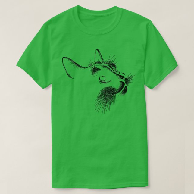 Black Cat T-Shirt (Design Front)