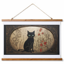 Black Cat Tapestry