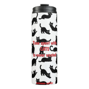 Black Cat Thermal Tumbler