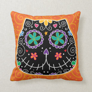Black Cat Throw Pillow