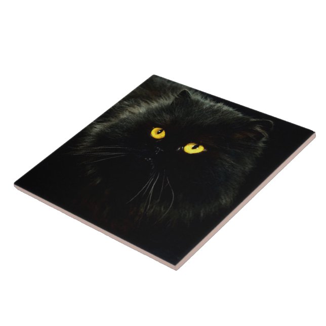 Black Cat Tile (Side)