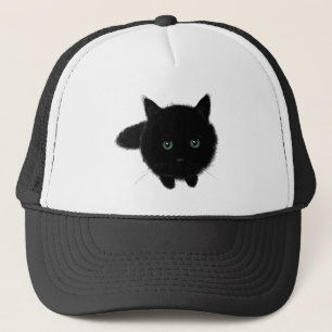 Black Cat Trucker Hat