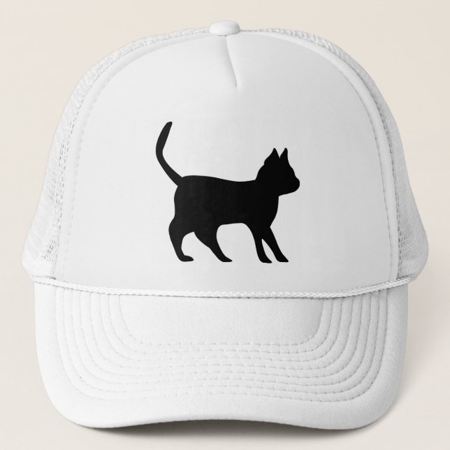 Black Cat Trucker Hat (Front)