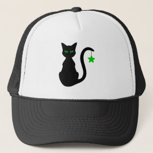 Black Cat Trucker Hat