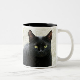 Black Cat Two-Tone Coffee Mug