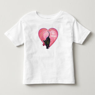 Black Cat Valentine's Day Toddler T-shirt