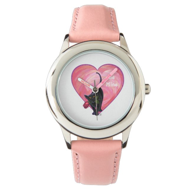 Black Cat Valentine's Day Watch (Front)