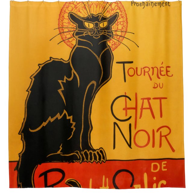 Black Cat Vintage Halloween Steinlen Poster (Front)