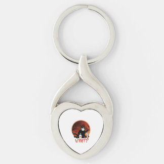 Black Cat What Cat Muderous T Shirtblack cat what Keychain