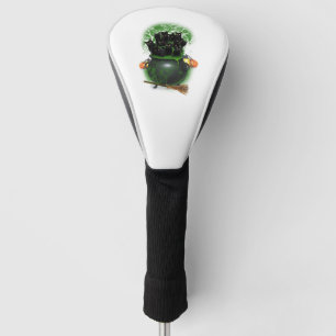 Black Cat Witch Halloween Tshirt Golf Head Cover