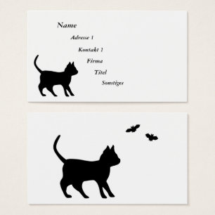Black Cat with Bat