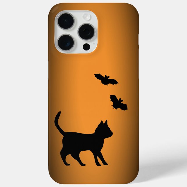 Black Cat with Bat Case-Mate iPhone Case (Back)