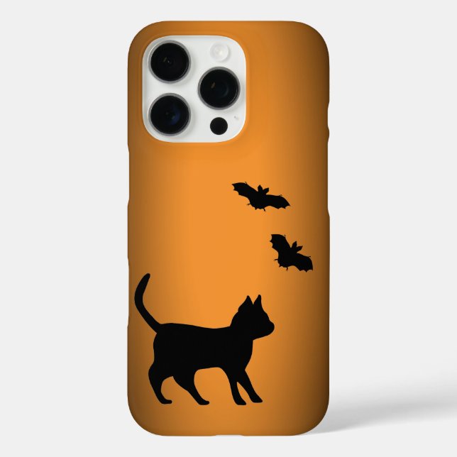 Black Cat with Bat Case-Mate iPhone Case (Back)