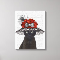Black Cat with Fabulous Hat 2
