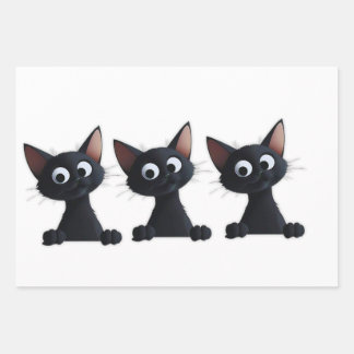 Black Cat Wrapping Paper