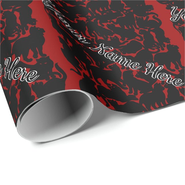 Black Cat Wrapping Paper Cat Christmas Paper (Roll Corner)