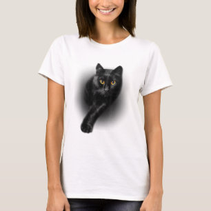 Black Cat Yellow Eyes Cats T-Shirt