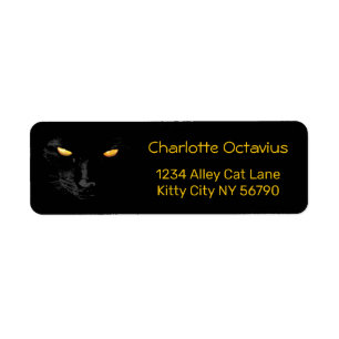 Black Cat Yellow Eyes customizable