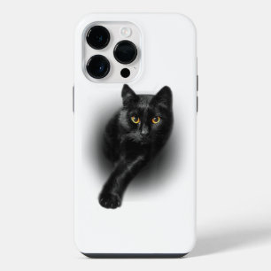 Black Cat Yellow Eyes T-Shirt Cats Tee iPhone 14 Pro Max Case
