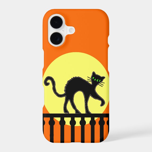 Black Cat Yellow Moon Fence (Back)