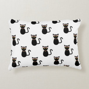 Black Cats Accent Pillow