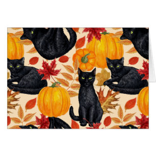 Black cats and pumpkins