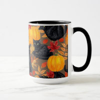 Black cats and pumpkins 2