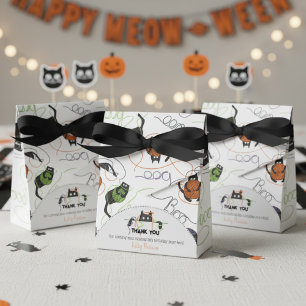 Black Cats Boo-tifully Tangled Halloween Kids Favor Box