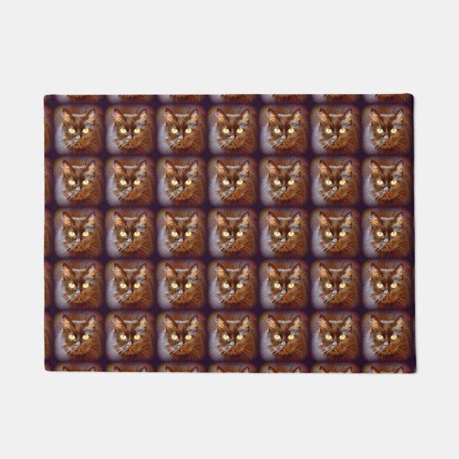 black cats doormat (Front)