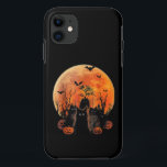Black Cats Full Moon Funny Animal Pet Lover Hallow iPhone 11 Case<br><div class="desc">Discover the perfect blend of creativity and functionality with this unique, made-to-order product — designed to match your personal style and make a statement. Whether you're shopping for yourself or searching for a meaningful gift, this custom-designed item is sure to impress. Crafted with high-quality materials and printed with precision, every...</div>