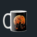 Black Cats Full Moon Funny Animal Pet Lover Hallow Coffee Mug<br><div class="desc">Discover the perfect blend of creativity and functionality with this unique, made-to-order product — designed to match your personal style and make a statement. Whether you're shopping for yourself or searching for a meaningful gift, this custom-designed item is sure to impress. Crafted with high-quality materials and printed with precision, every...</div>