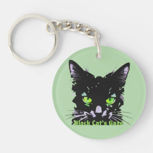 Black Cat's Gaze Keychain