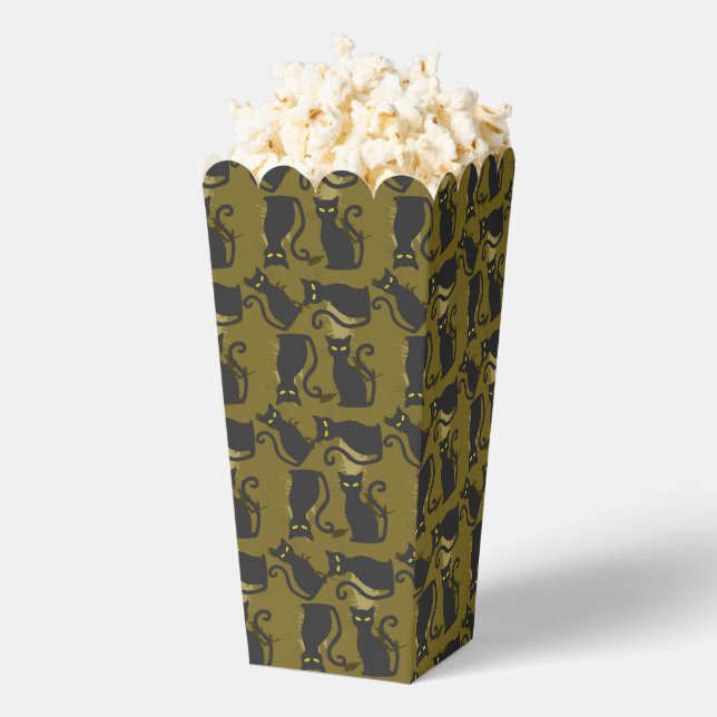 Black Cats Halloween Favor Box (Popped)