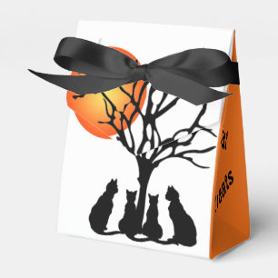 Black Cats In The Moonlight Favor Box