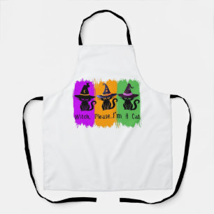 Black Cats In Witch Hats Essential T-Shirt Apron