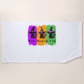 Black Cats In Witch Hats Essential T-Shirt Beach Towel