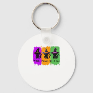 Black Cats In Witch Hats Essential T-Shirt Keychain