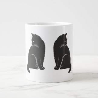 Black Cats Large Coffee Mug