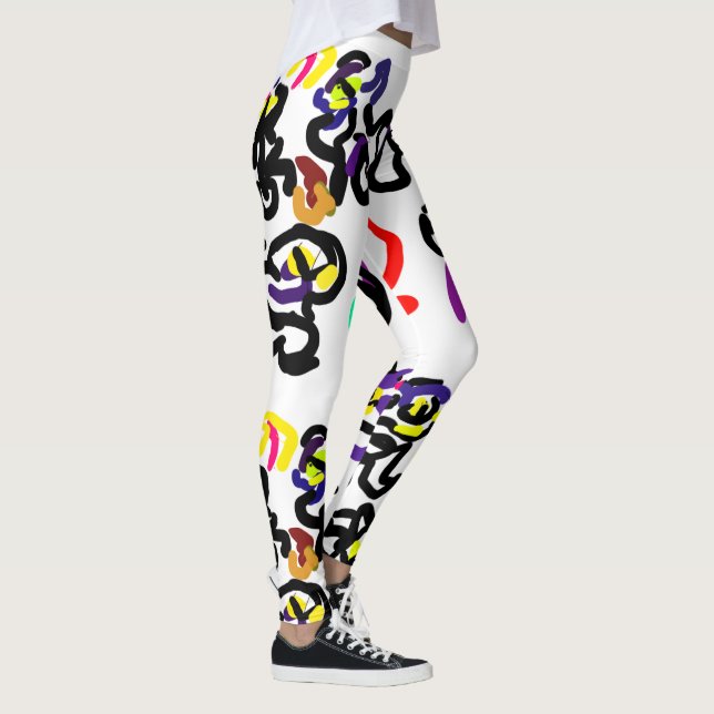 Black  Cats party Leggings (Right)